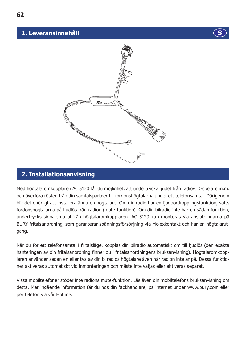BURY AC-5120 User Manual | Page 62 / 78