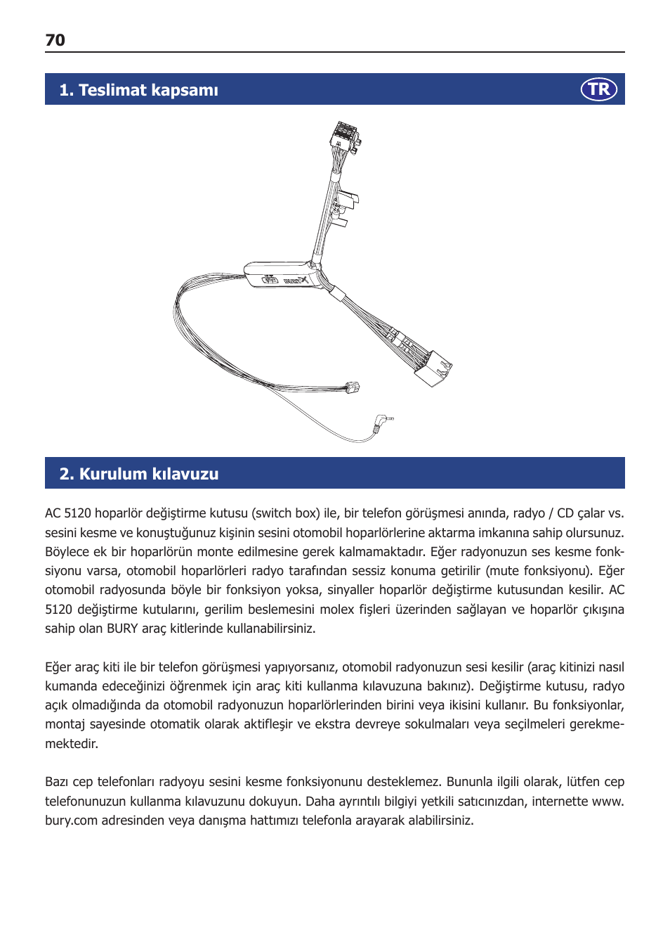 BURY AC-5120 User Manual | Page 70 / 78