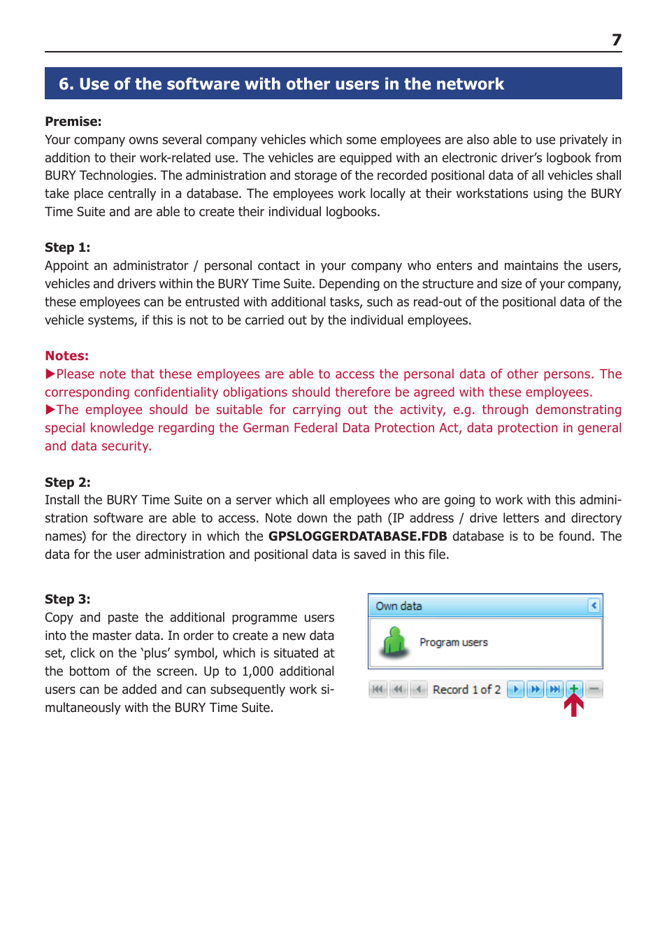 BURY Time Suite User Manual | Page 7 / 32