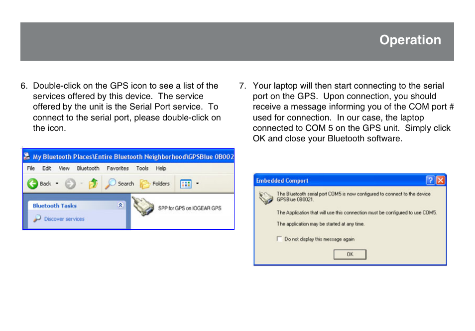 Operation | IOGear GBGPS201 User Manual | Page 19 / 21
