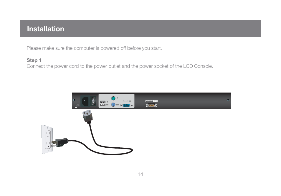 Installation | IOGear GCL1800 User Manual | Page 14 / 44