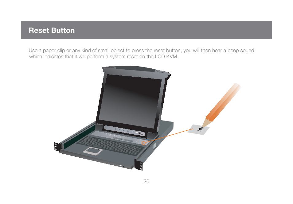 Reset button | IOGear GCL1816KITU User Manual | Page 26 / 80
