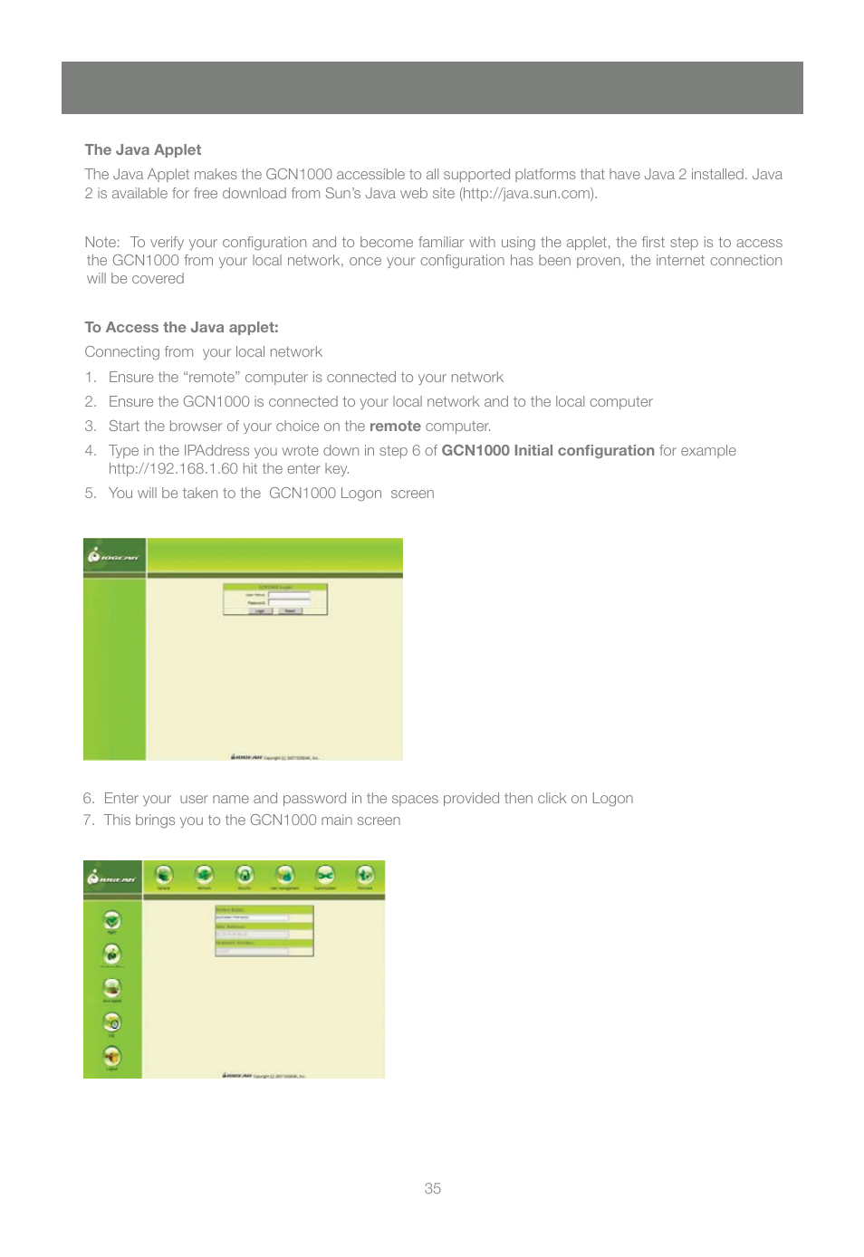 IOGear GCN1000 User Manual | Page 35 / 48