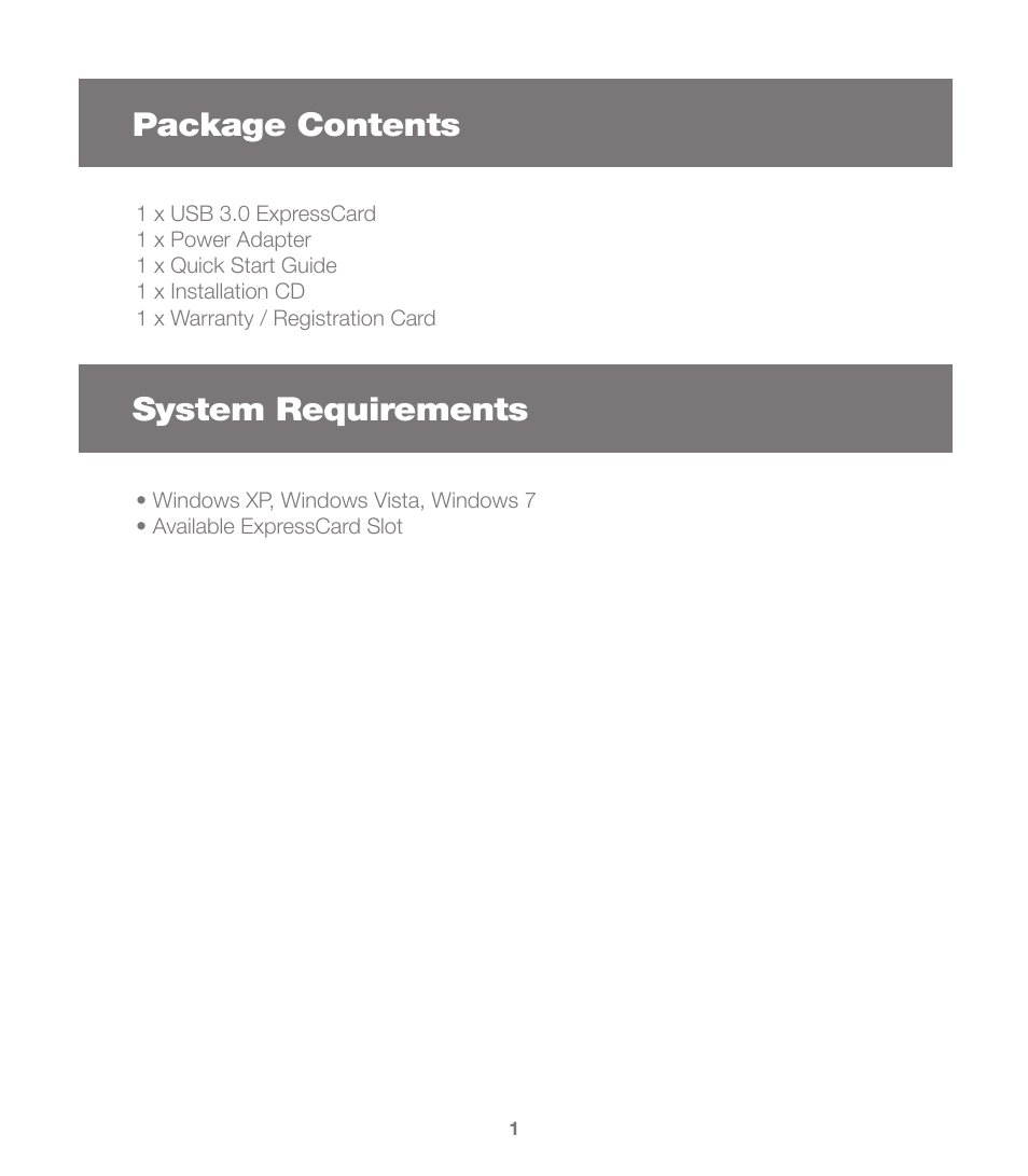 Package contents system requirements | IOGear GEU302 User Manual | Page 4 / 8