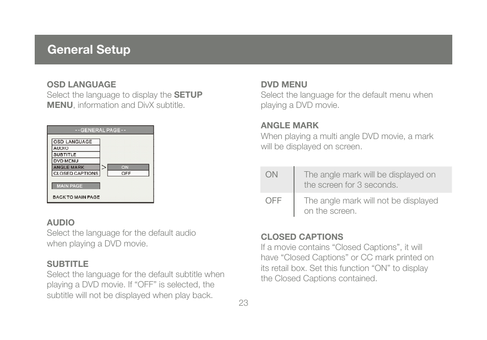 General setup | IOGear GMD2025U120A Manual User Manual | Page 23 / 44
