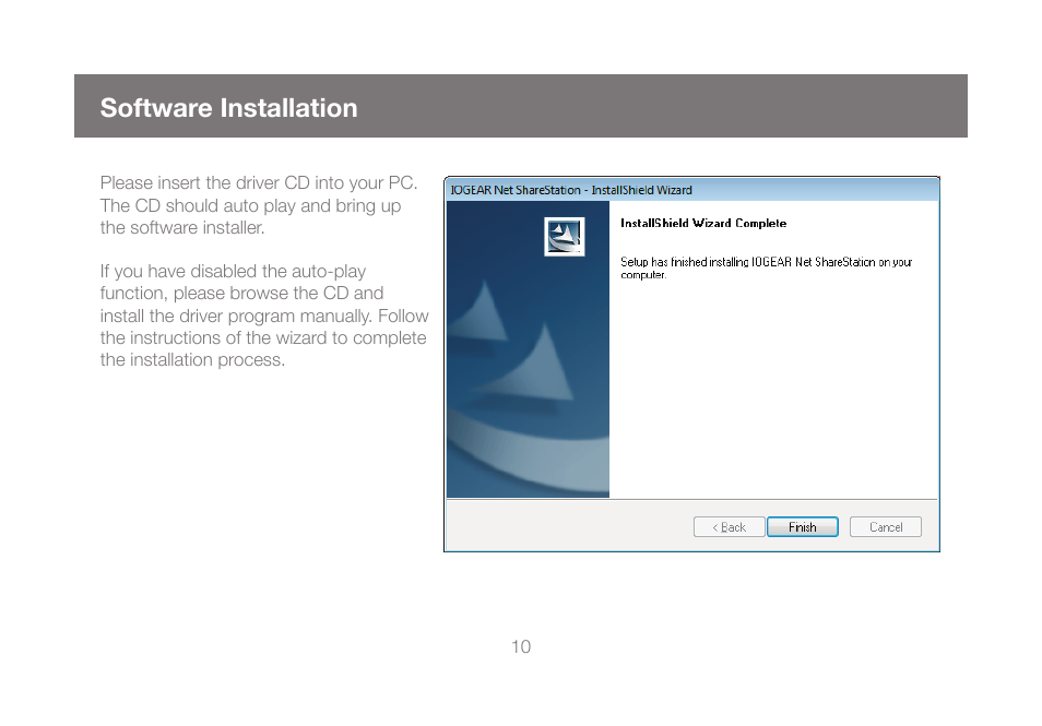 Software installation | IOGear GUIP204 v2 User Manual | Page 10 / 44