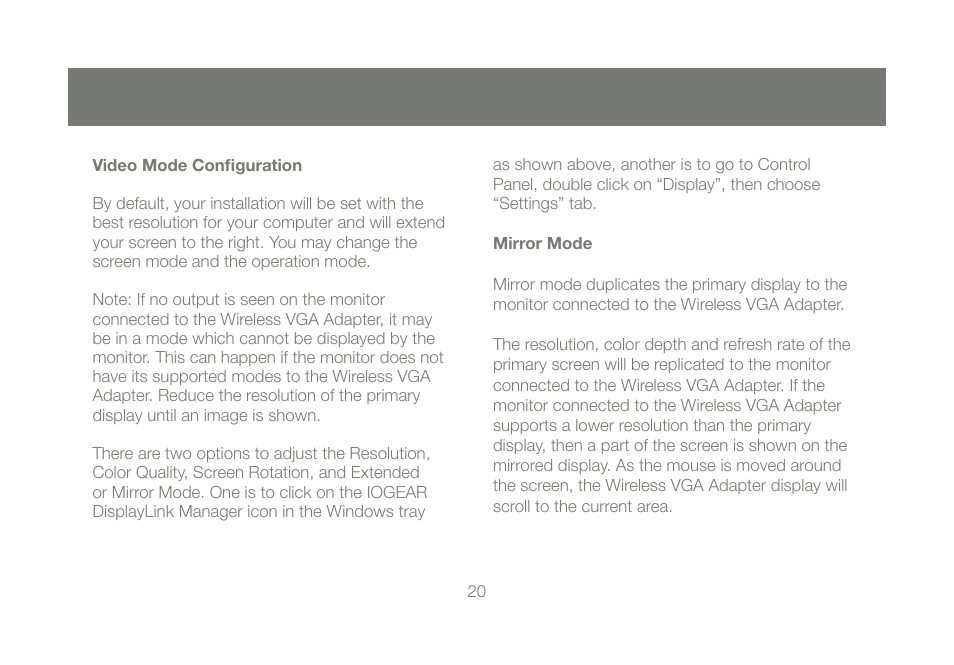 IOGear GUW2015VKIT User Manual | Page 20 / 44