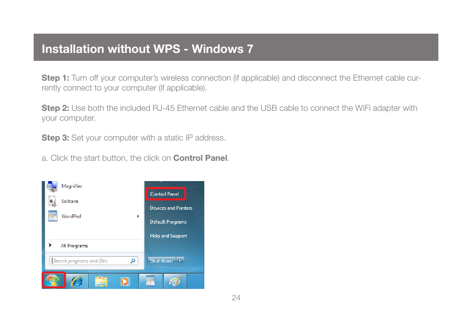 Installation without wps - windows 7 | IOGear GWU627W6 User Manual | Page 24 / 52