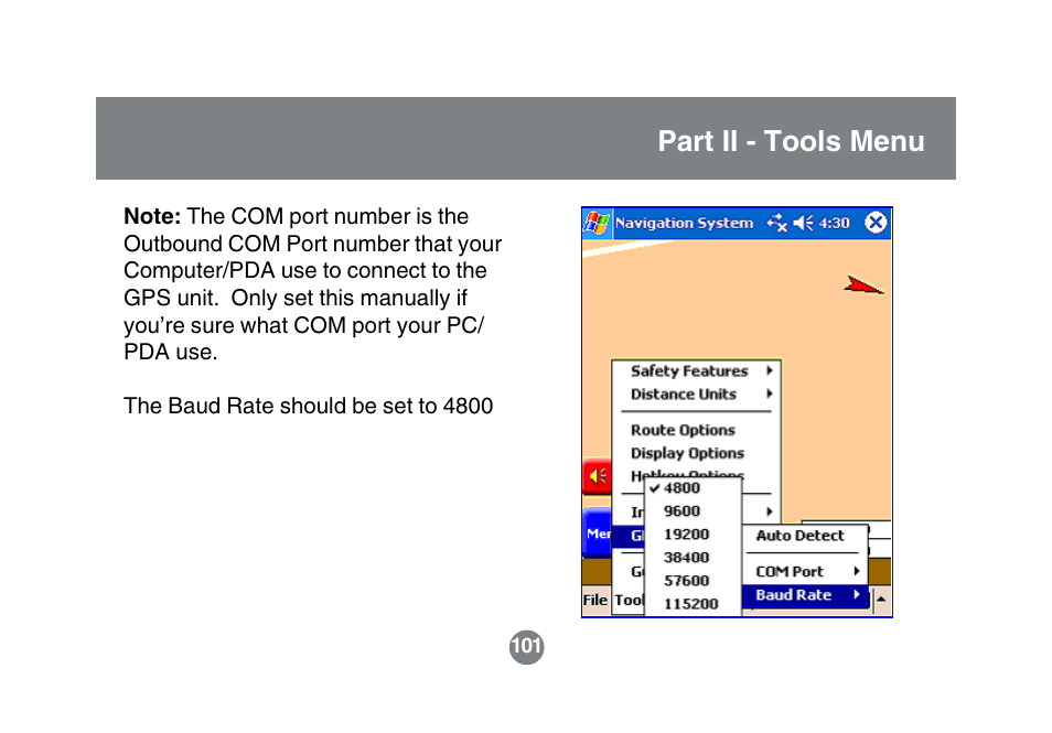 Part ii - tools menu | IOGear GBGPS201 User Manual | Page 101 / 118