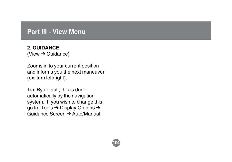 Part iii - view menu | IOGear GBGPS201 User Manual | Page 104 / 118