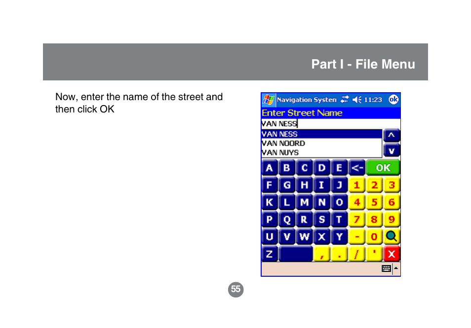 Part i - file menu | IOGear GBGPS201 User Manual | Page 55 / 118