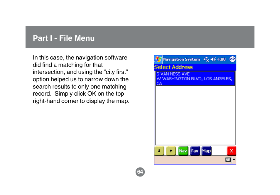 Part i - file menu | IOGear GBGPS201 User Manual | Page 64 / 118