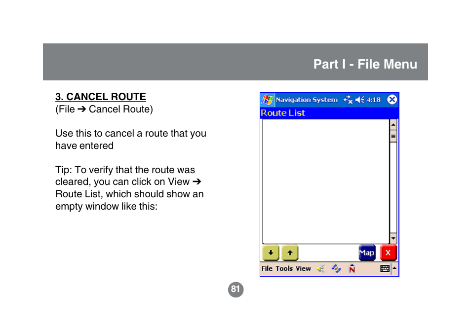 Part i - file menu | IOGear GBGPS201 User Manual | Page 81 / 118