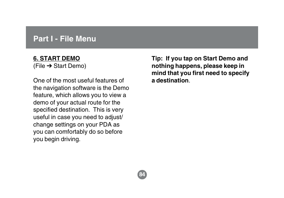 Part i - file menu | IOGear GBGPS201 User Manual | Page 84 / 118