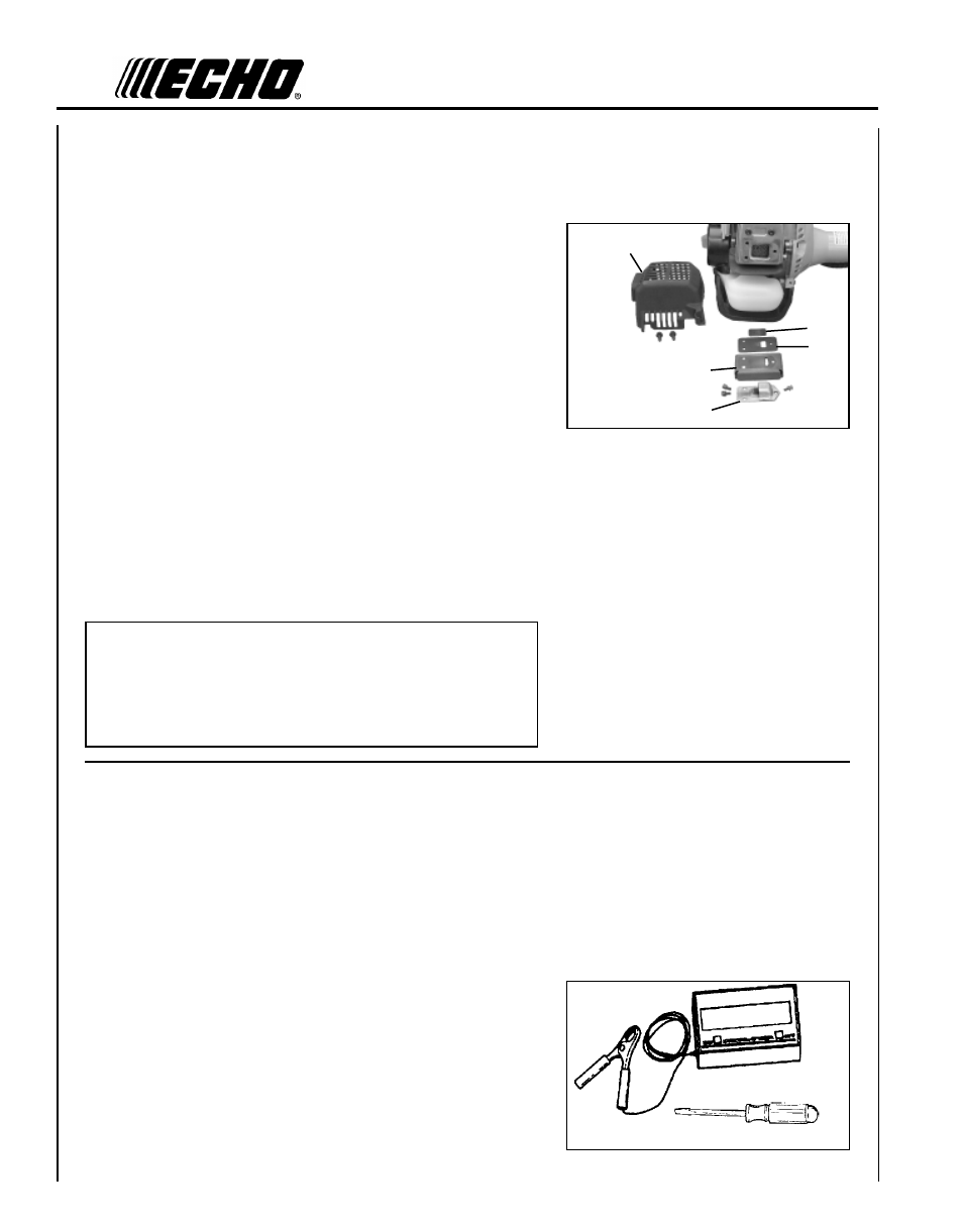 Cylinder exhaust port, Engine break-in, High altitude adjustment | Echo PE-260 Serial 03001001 - 03999999 User Manual | Page 28 / 36