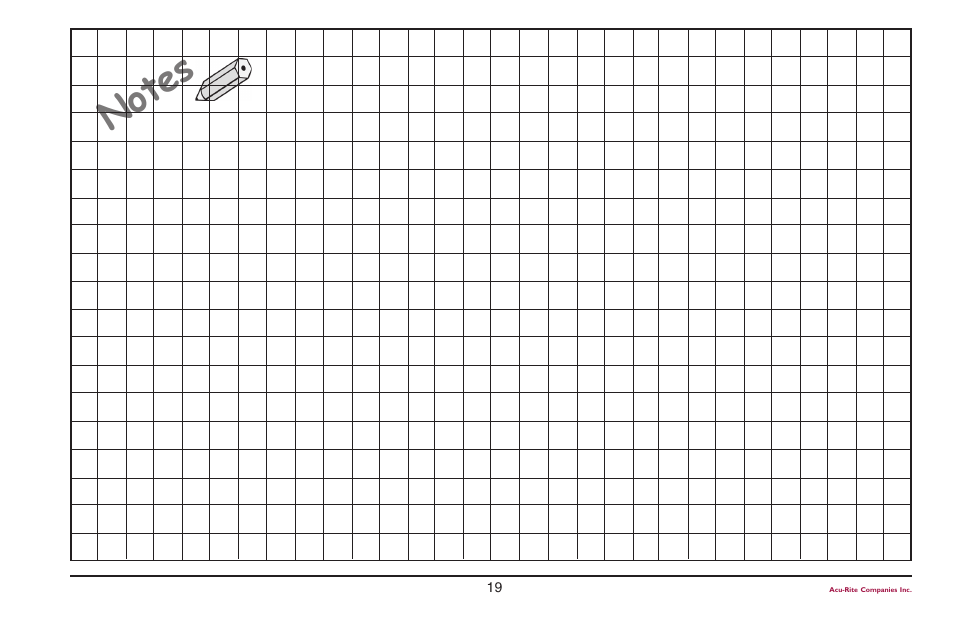 ACU-RITE ENC 125 T/E User Manual | Page 21 / 24