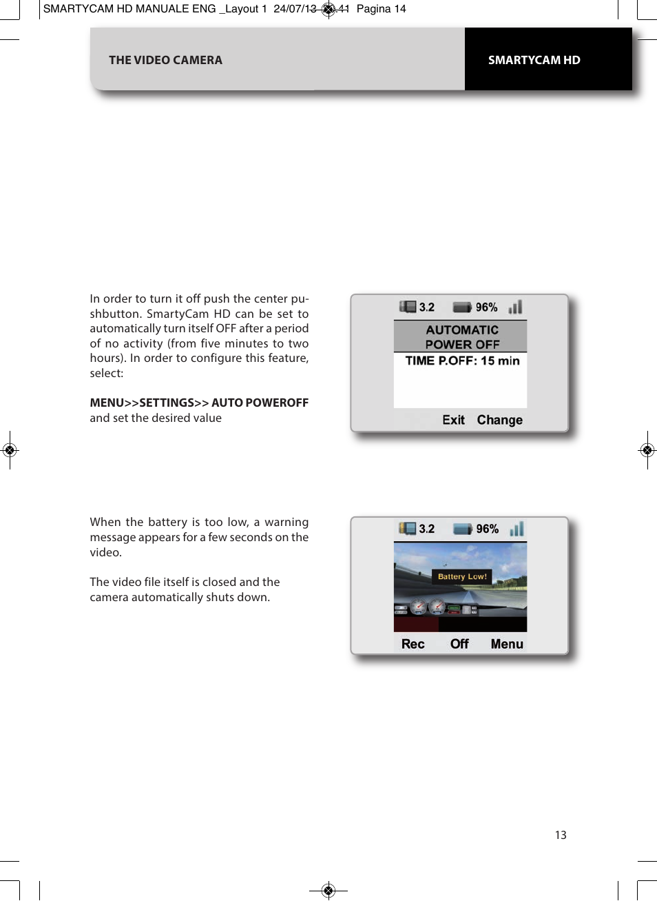 AiM SmartyCam GP HD ver 1.00 User Manual | Page 13 / 48