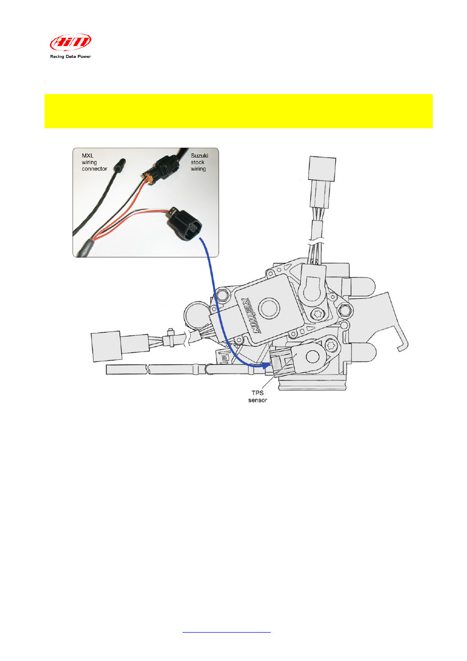 8 – installing the tps cable | AiM GSX-R 1000 User Manual | Page 17 / 40