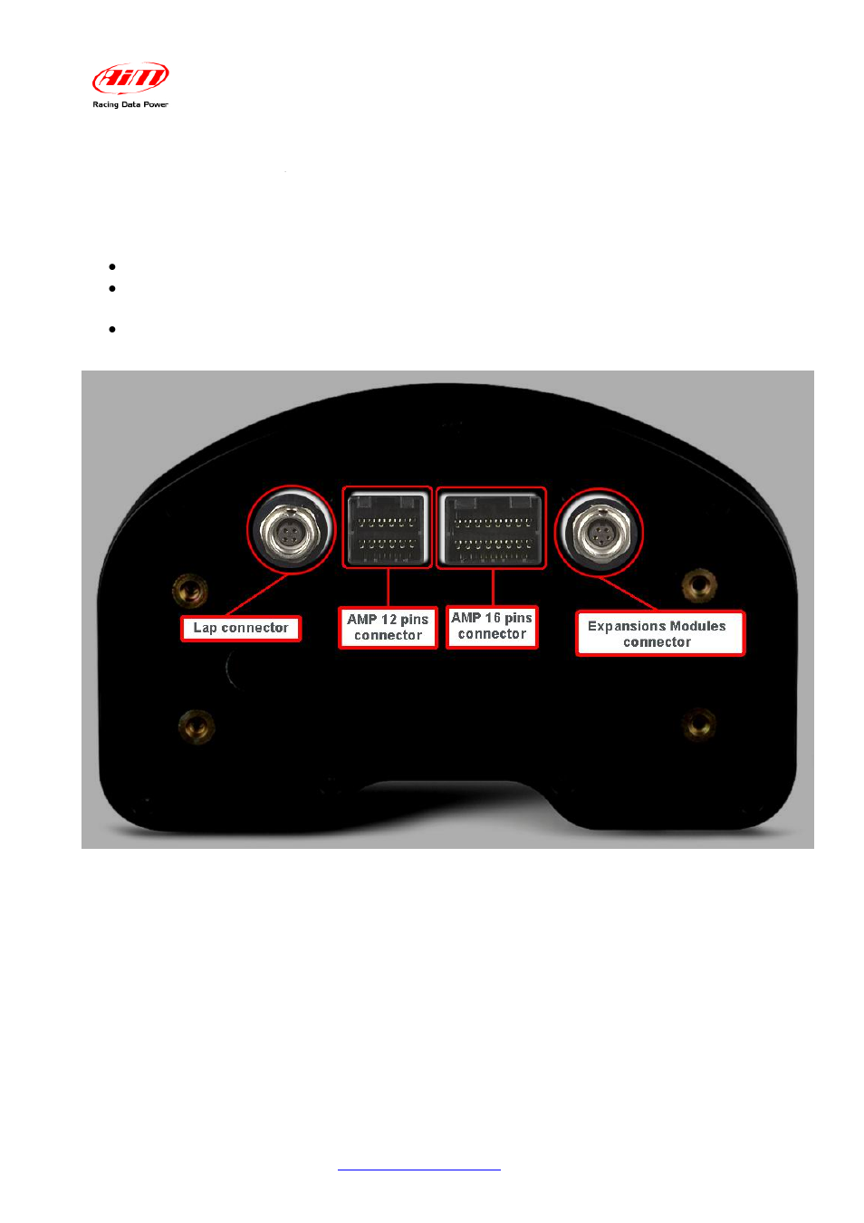 3 – mxl connection inputs | AiM GSX-R 1000 User Manual | Page 18 / 40