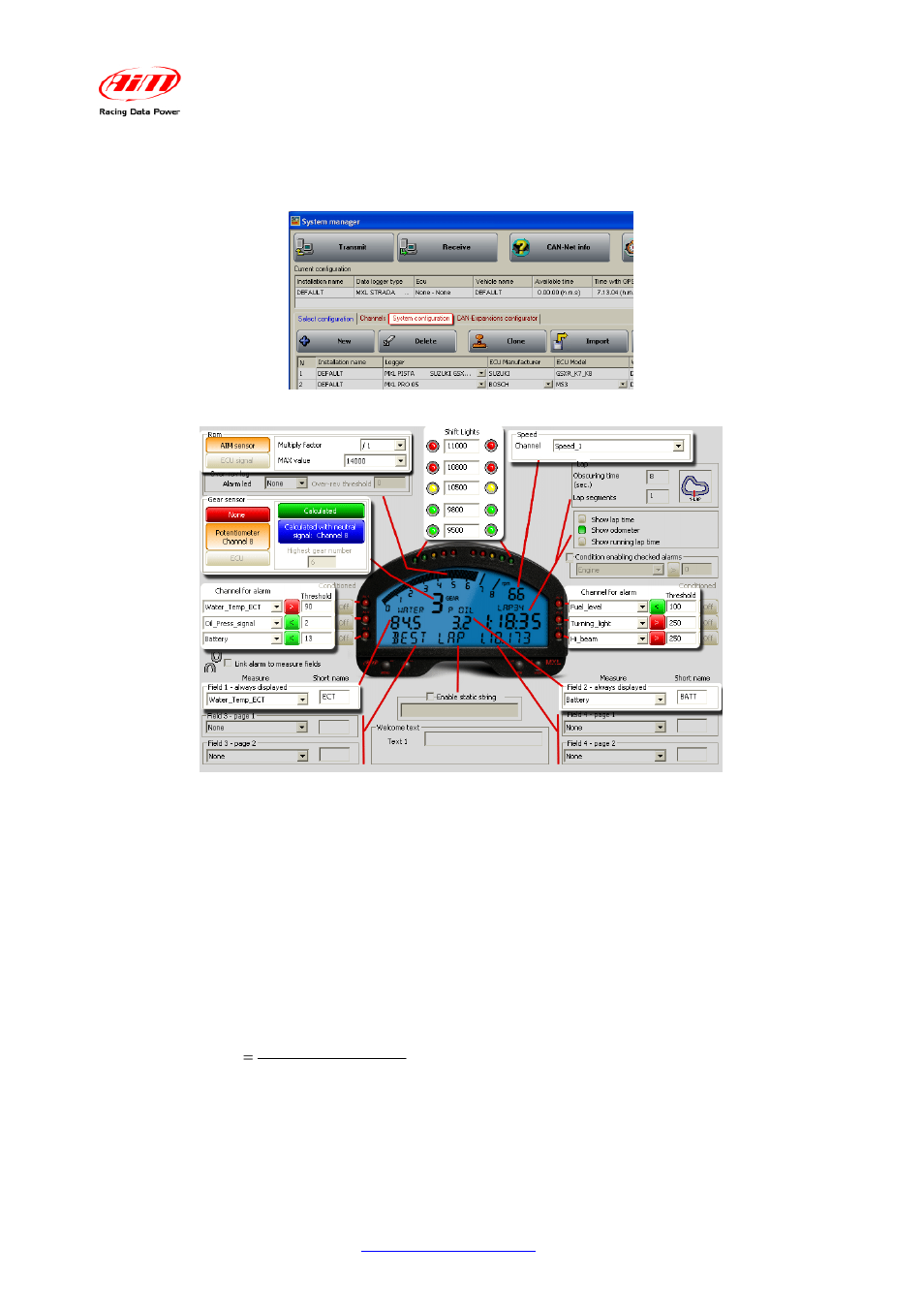 AiM GSX-R 1000 User Manual | Page 23 / 40