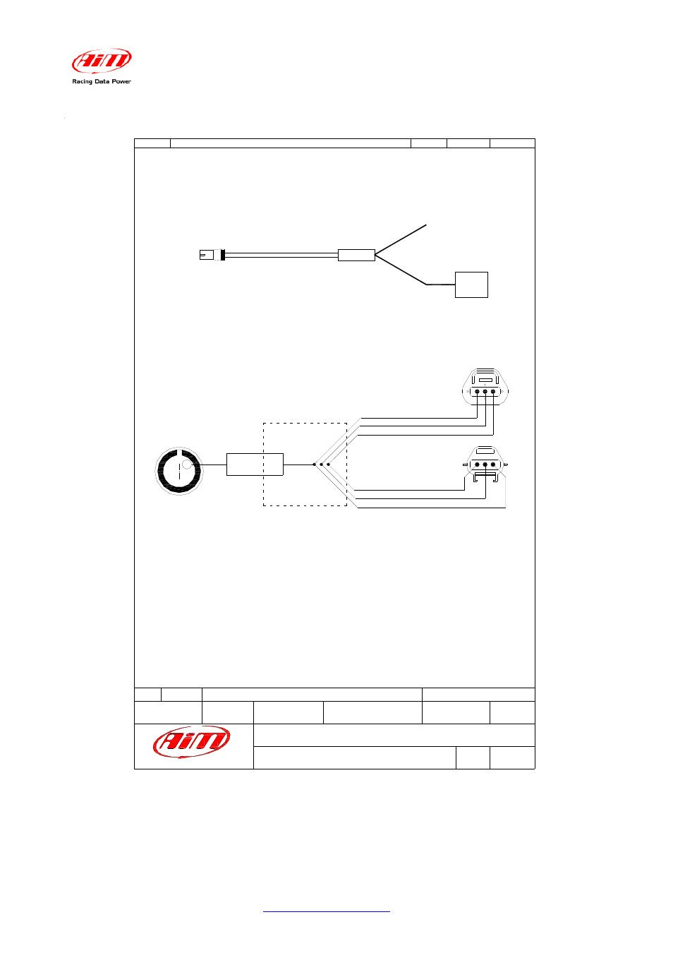 2 – appendix “b” tps cable, Cables spilt detail | AiM GSX-R 1000 User Manual | Page 40 / 40