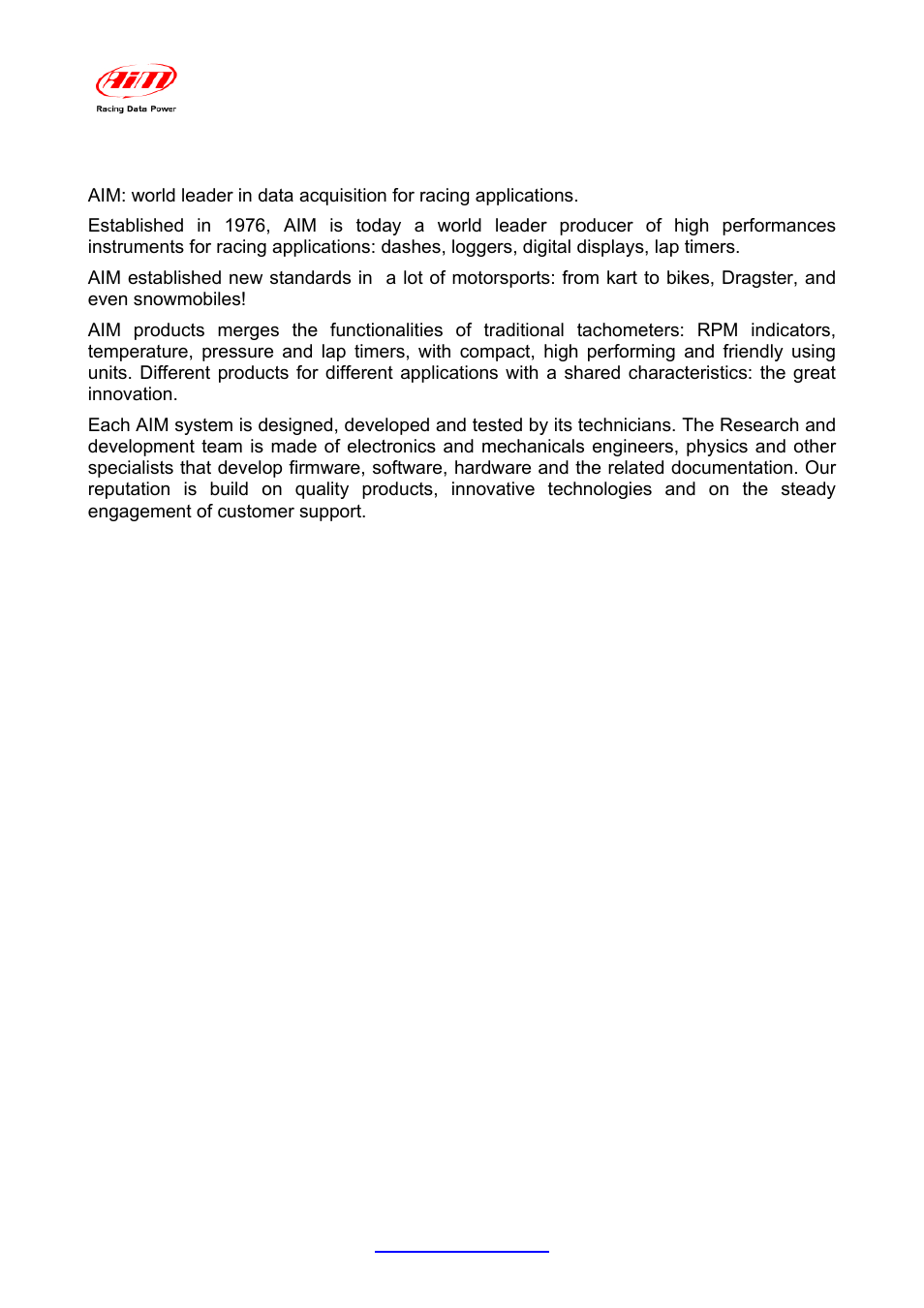 Presentation | AiM Yamaha R6 User Manual | Page 3 / 23