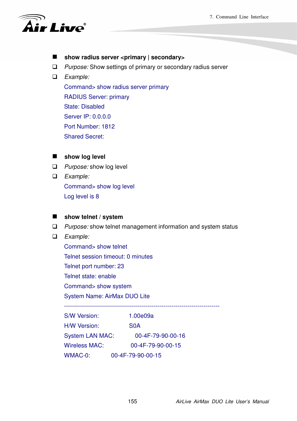 AirLive AirMax DUO Lite User Manual | Page 163 / 207