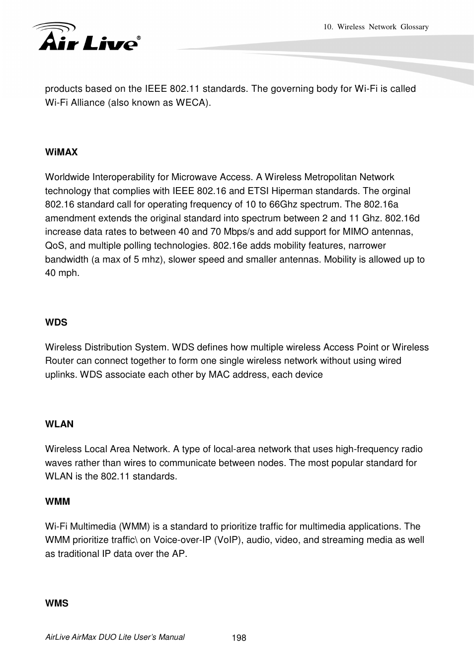 AirLive AirMax DUO Lite User Manual | Page 206 / 207