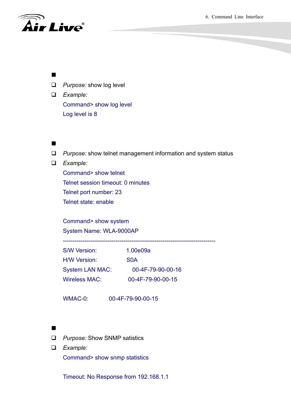 AirLive WLA-9000AP User Manual | Page 110 / 171