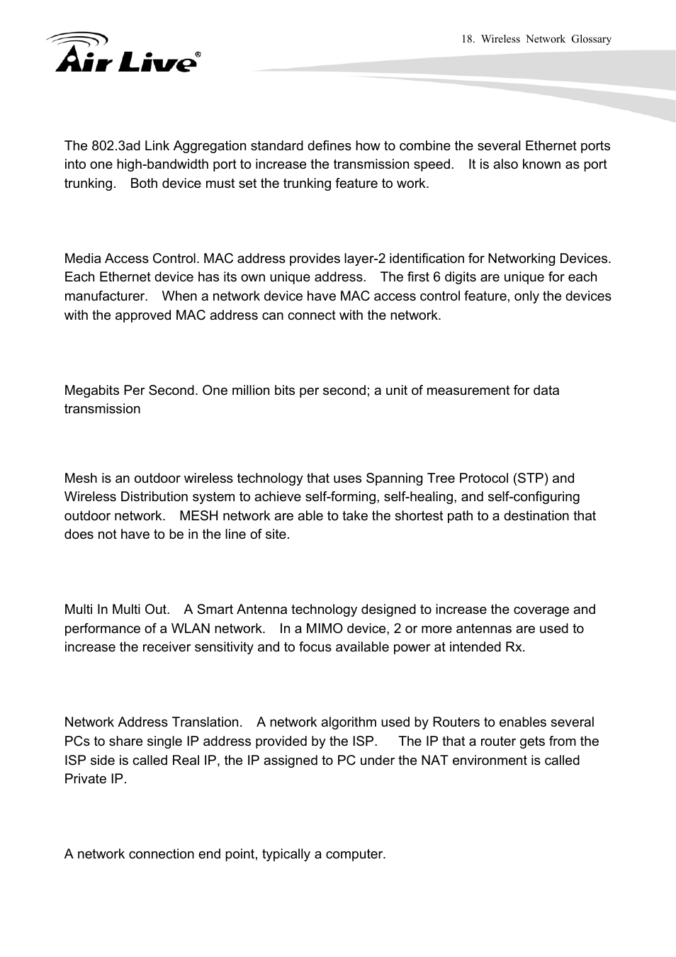 AirLive WLA-9000AP User Manual | Page 164 / 171