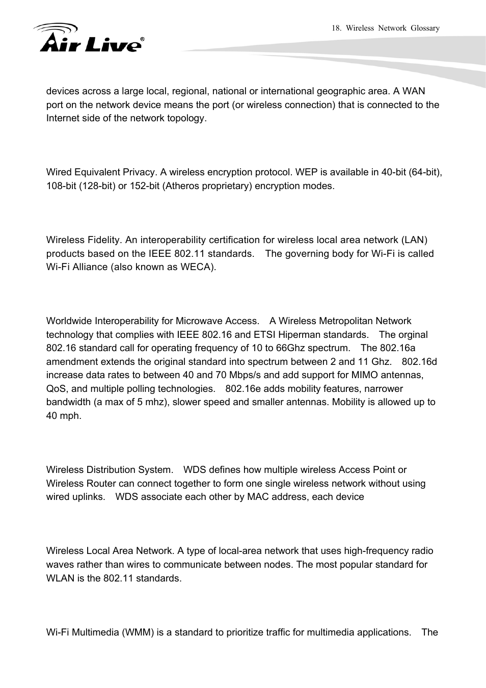 AirLive WLA-9000AP User Manual | Page 170 / 171