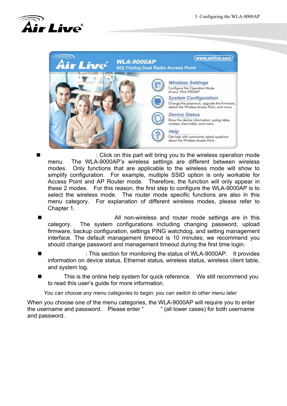 AirLive WLA-9000AP User Manual | Page 27 / 171