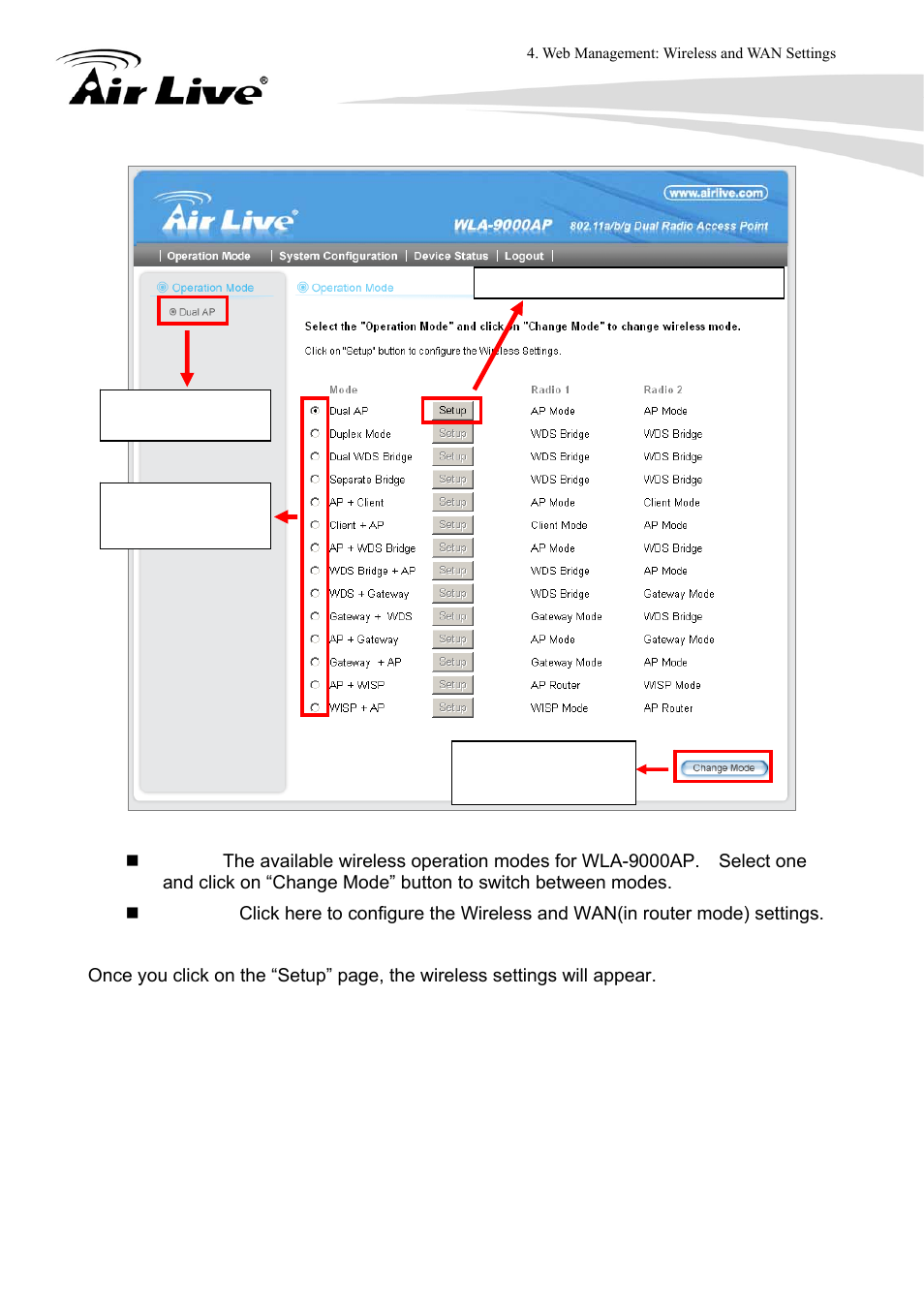 AirLive WLA-9000AP User Manual | Page 37 / 171