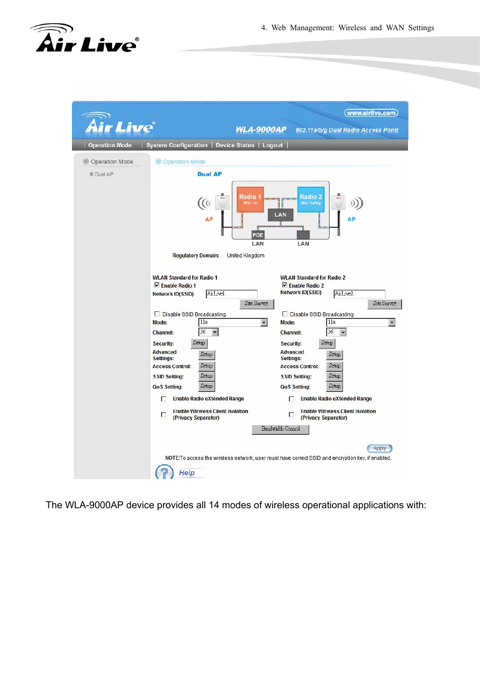 AirLive WLA-9000AP User Manual | Page 38 / 171