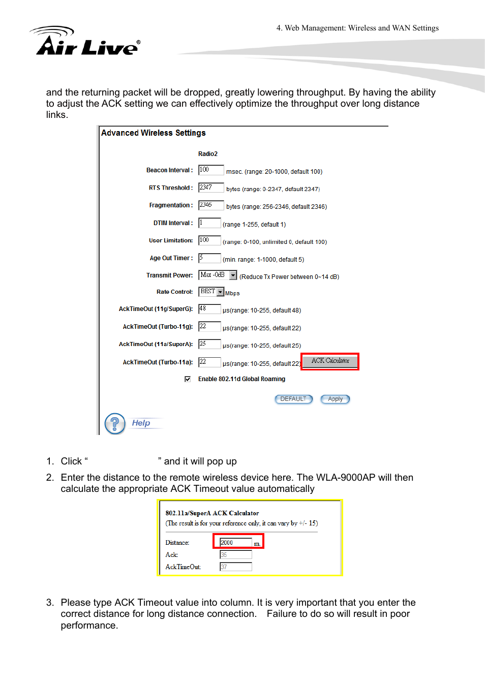 AirLive WLA-9000AP User Manual | Page 51 / 171