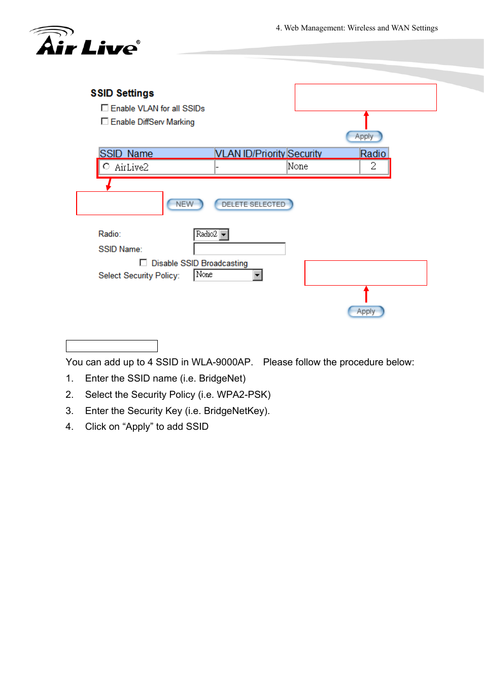 AirLive WLA-9000AP User Manual | Page 55 / 171