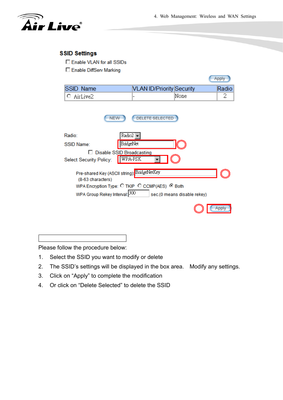 AirLive WLA-9000AP User Manual | Page 56 / 171