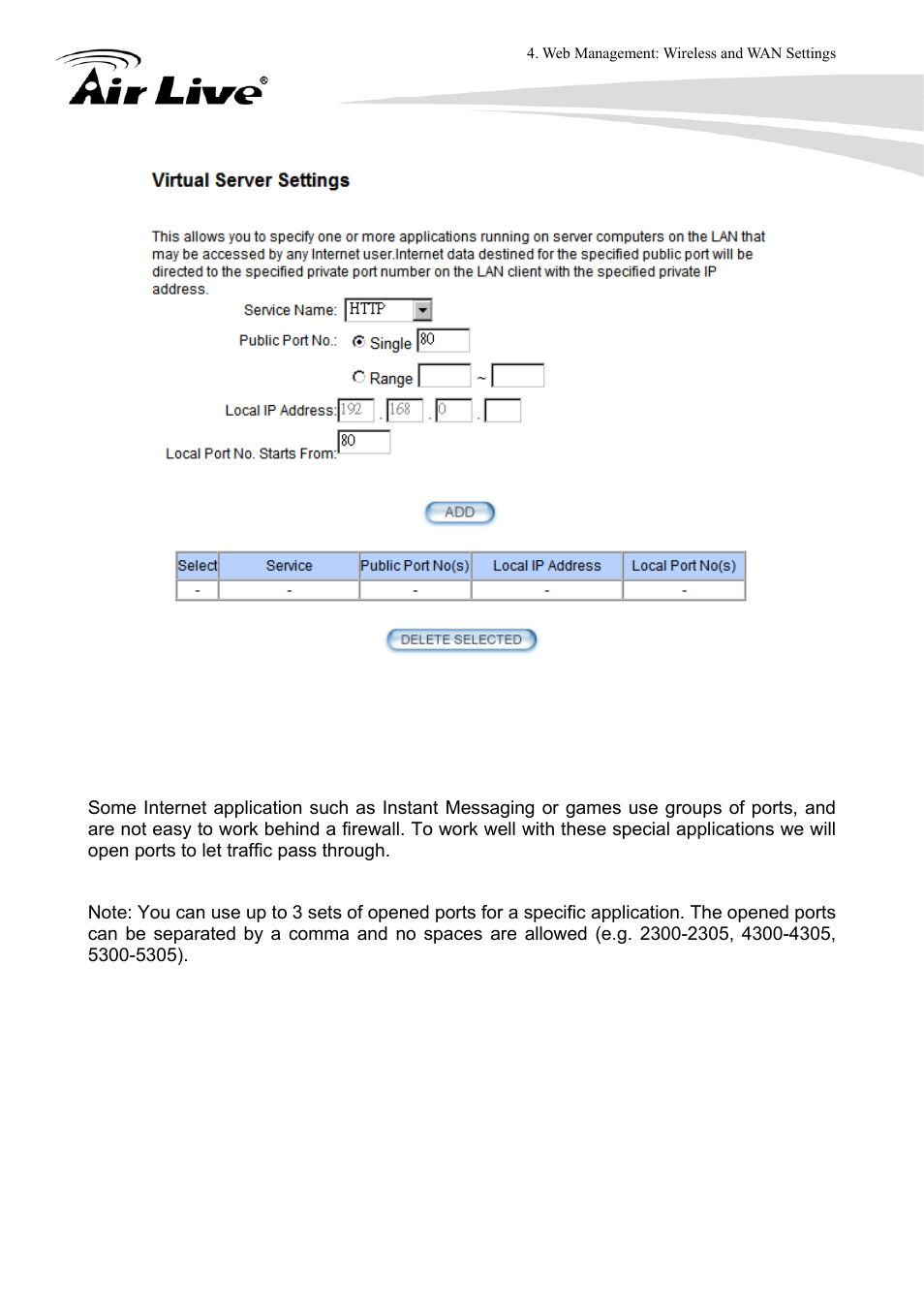 5 special applications | AirLive WLA-9000AP User Manual | Page 79 / 171