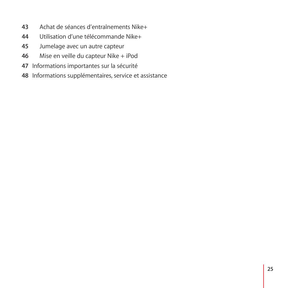 Apple Nike + iPod User Manual | Page 25 / 100