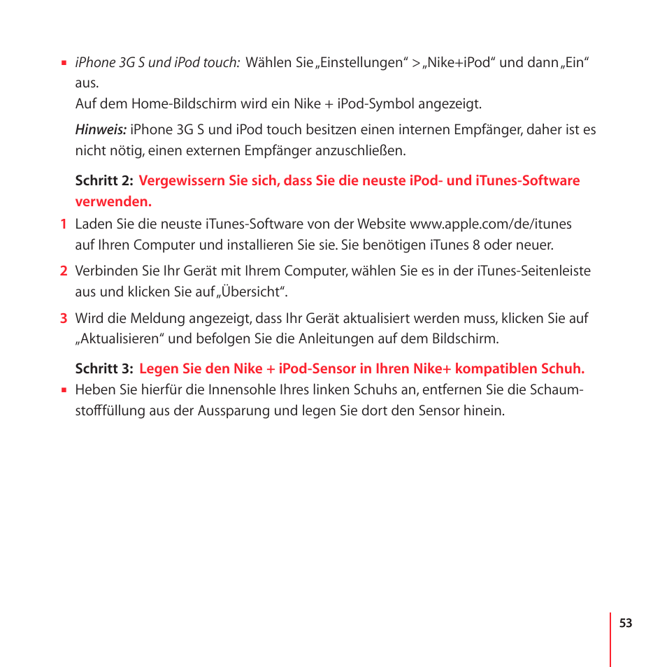 Apple Nike + iPod User Manual | Page 53 / 100