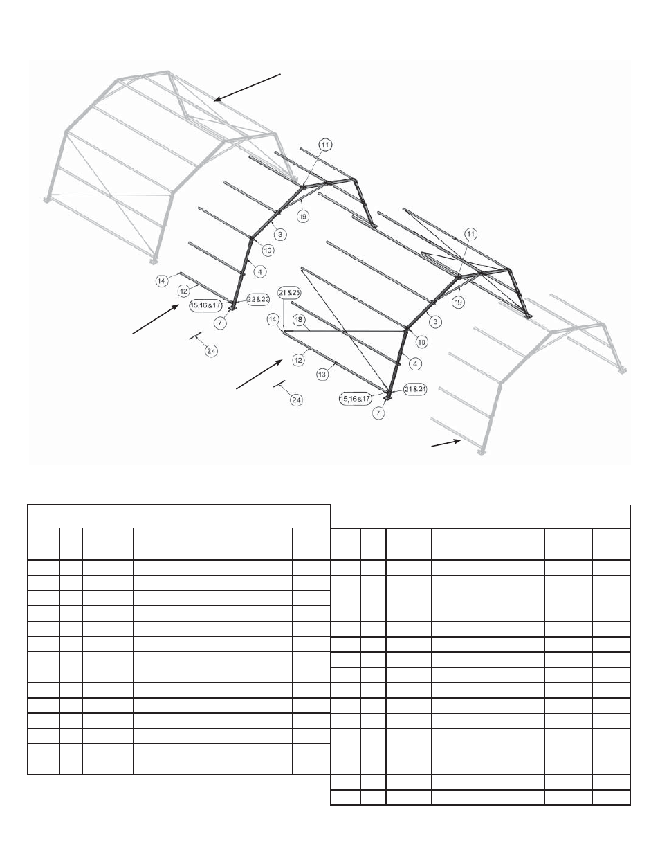 Les frame extensions terminology, 8’ frame extension kit, 16’ frame extension kit | Anchor LIGHT EXPEDITIONARY SHELTER User Manual | Page 3 / 12