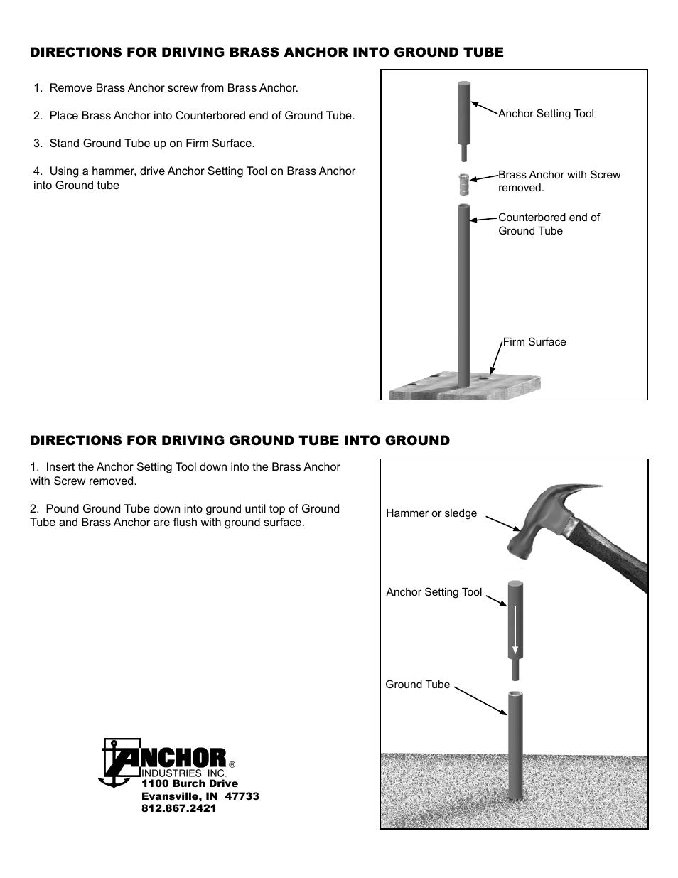 Anchor CLASSIC SOLID SAFETY POOL COVER GROUND TUBES AND STAKES User Manual | Page 2 / 2