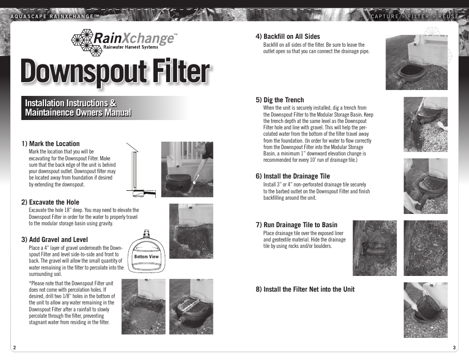 Downspout filter | Aquascape Downspout Filter (30166) User Manual | Page 2 / 2