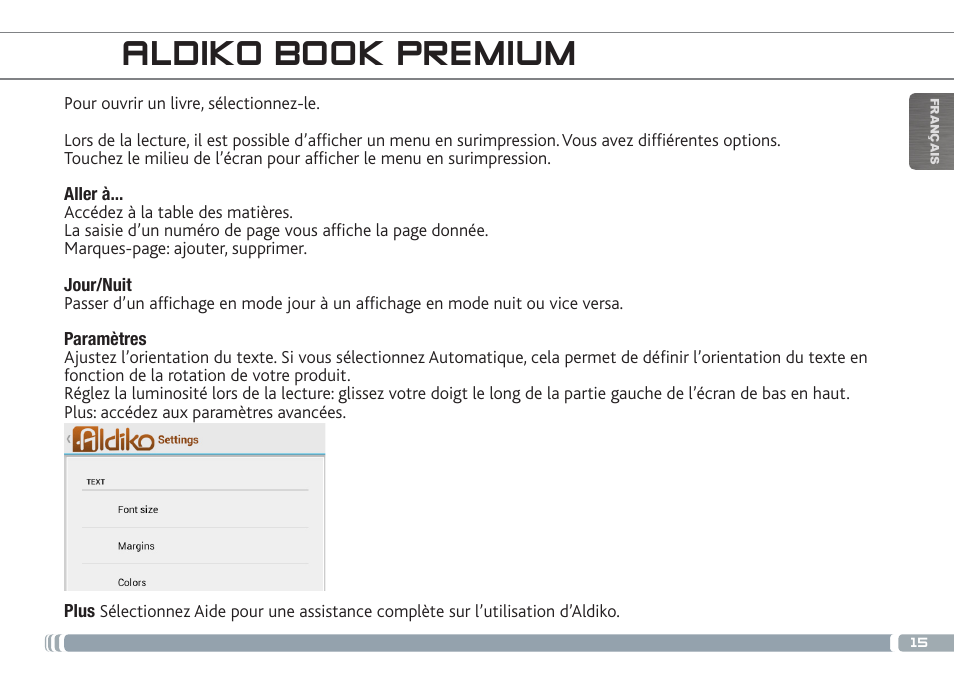 Aldiko book premium | ARNOVA GBOOK User Manual | Page 15 / 82