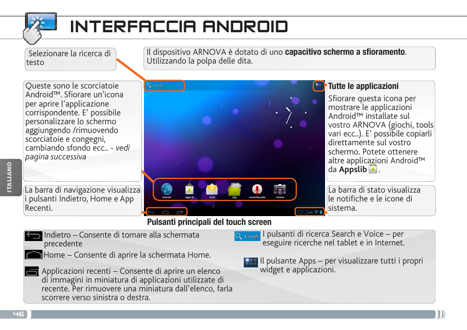 Interfaccia android | ARNOVA GBOOK User Manual | Page 46 / 82