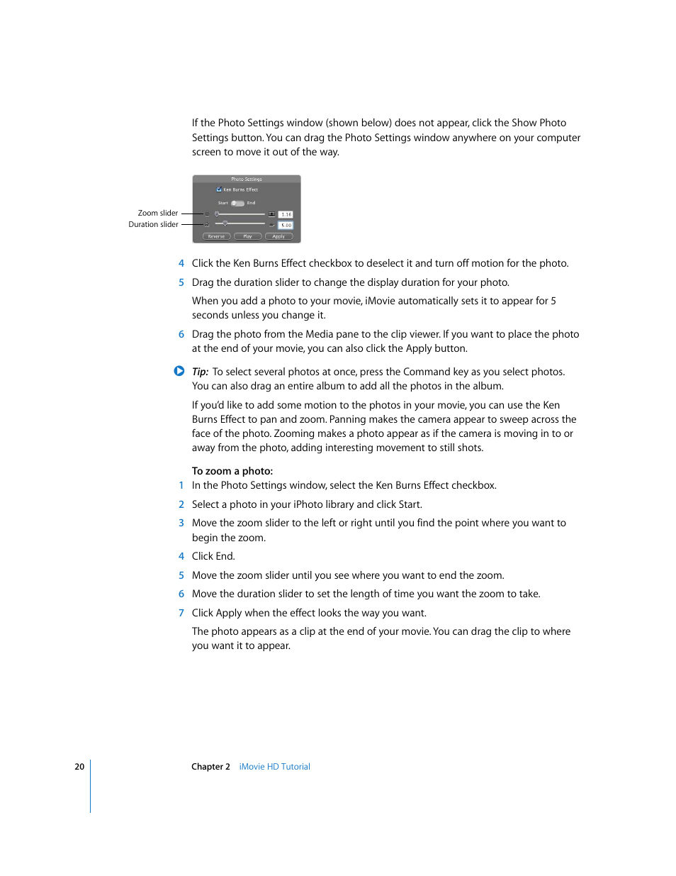 Apple iMovie HD User Manual | Page 20 / 47