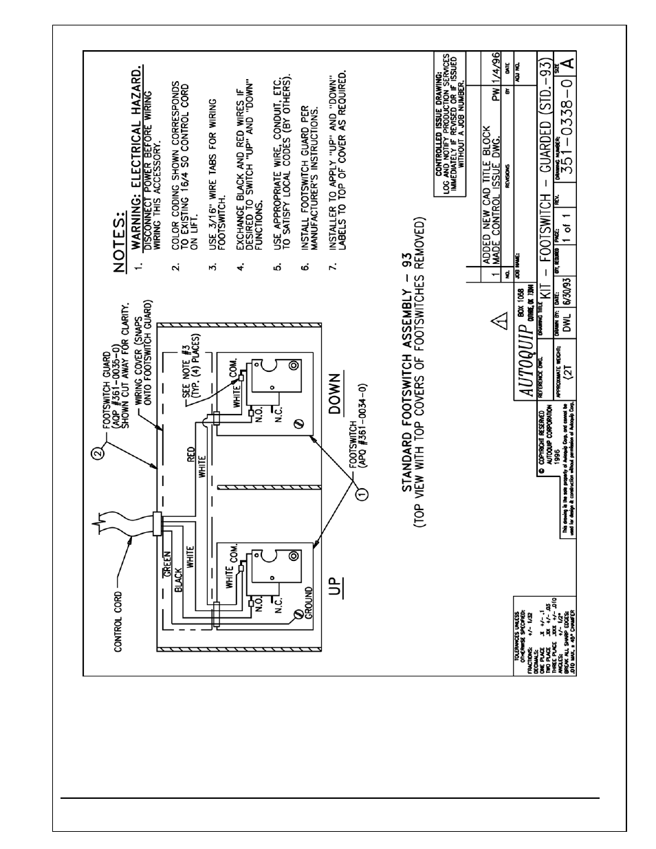 Autoquip TITAN SCISSOR LIFT TABLE User Manual | Page 37 / 50