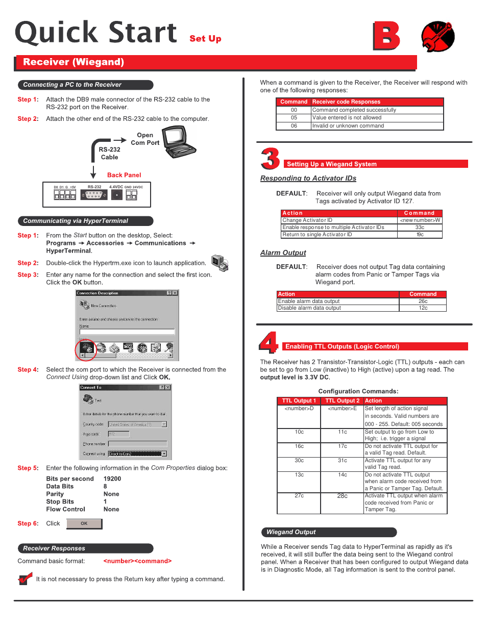 Axcess Network Receiver Wiegand Quick Start User Manual | Page 2 / 2