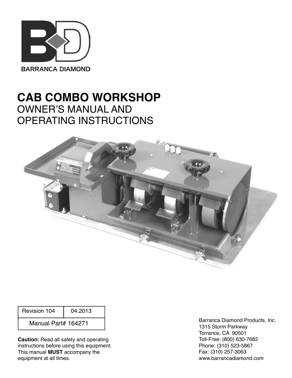 Barranca Diamond CAB COMBO WORKSHOP User Manual | 40 pages