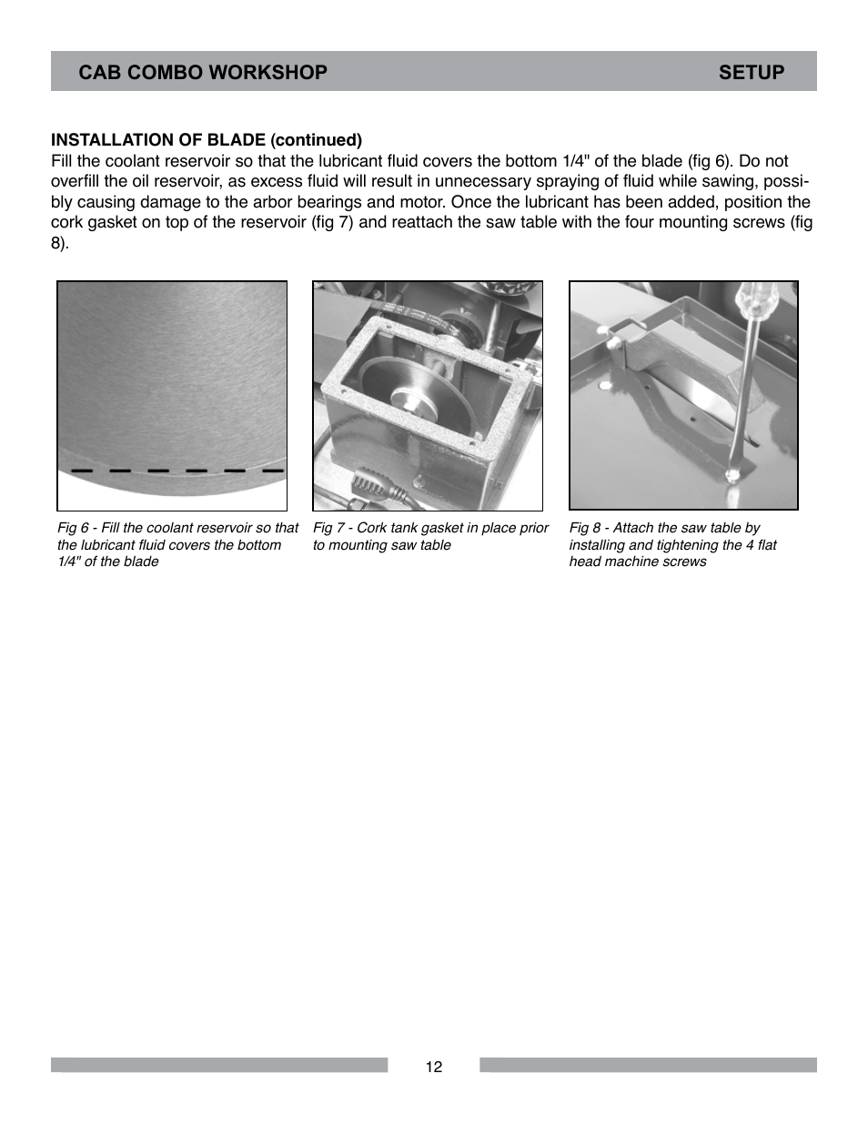 Barranca Diamond CAB COMBO WORKSHOP User Manual | Page 12 / 40